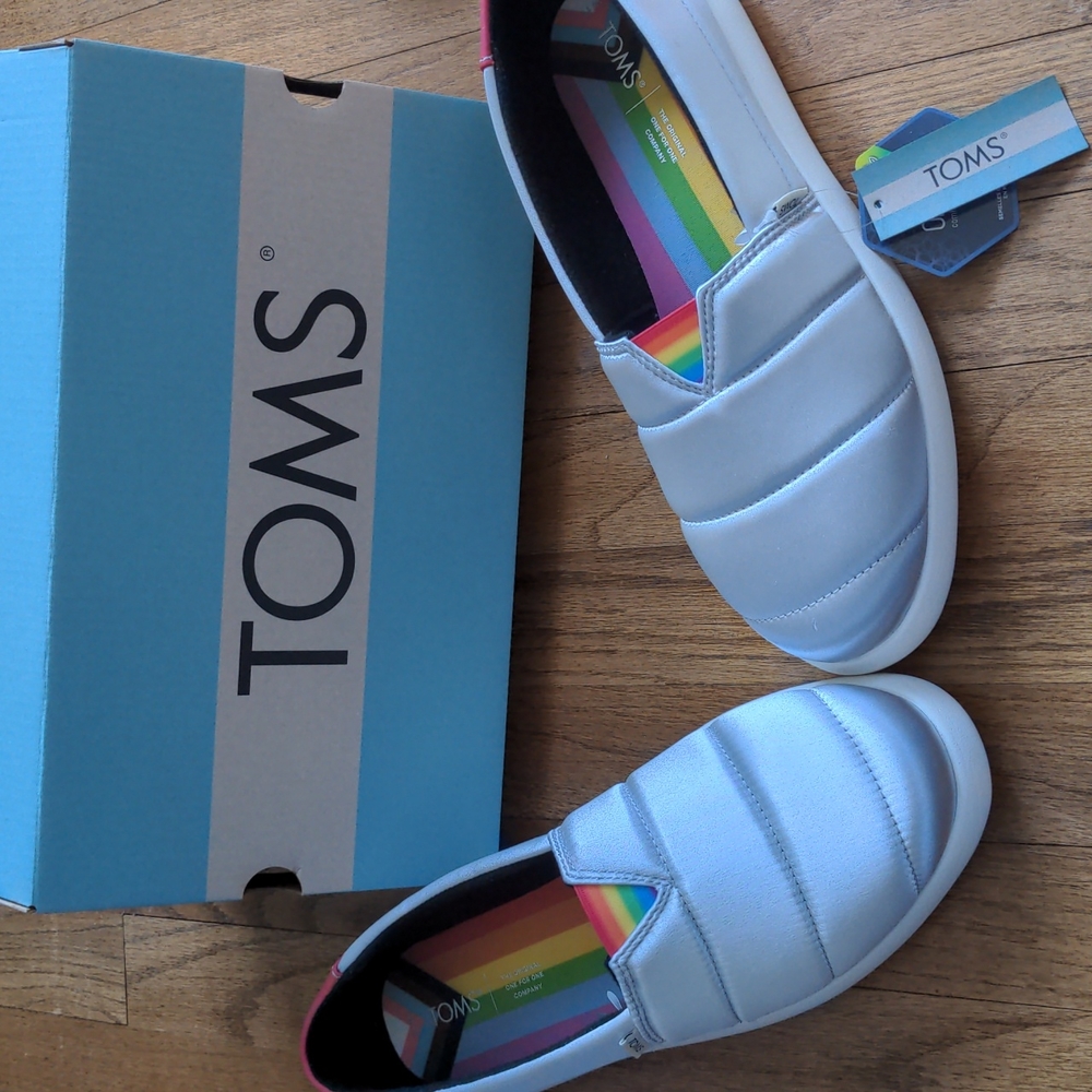 🌈New TOMS Alpargata Mallow Metallic 🌈